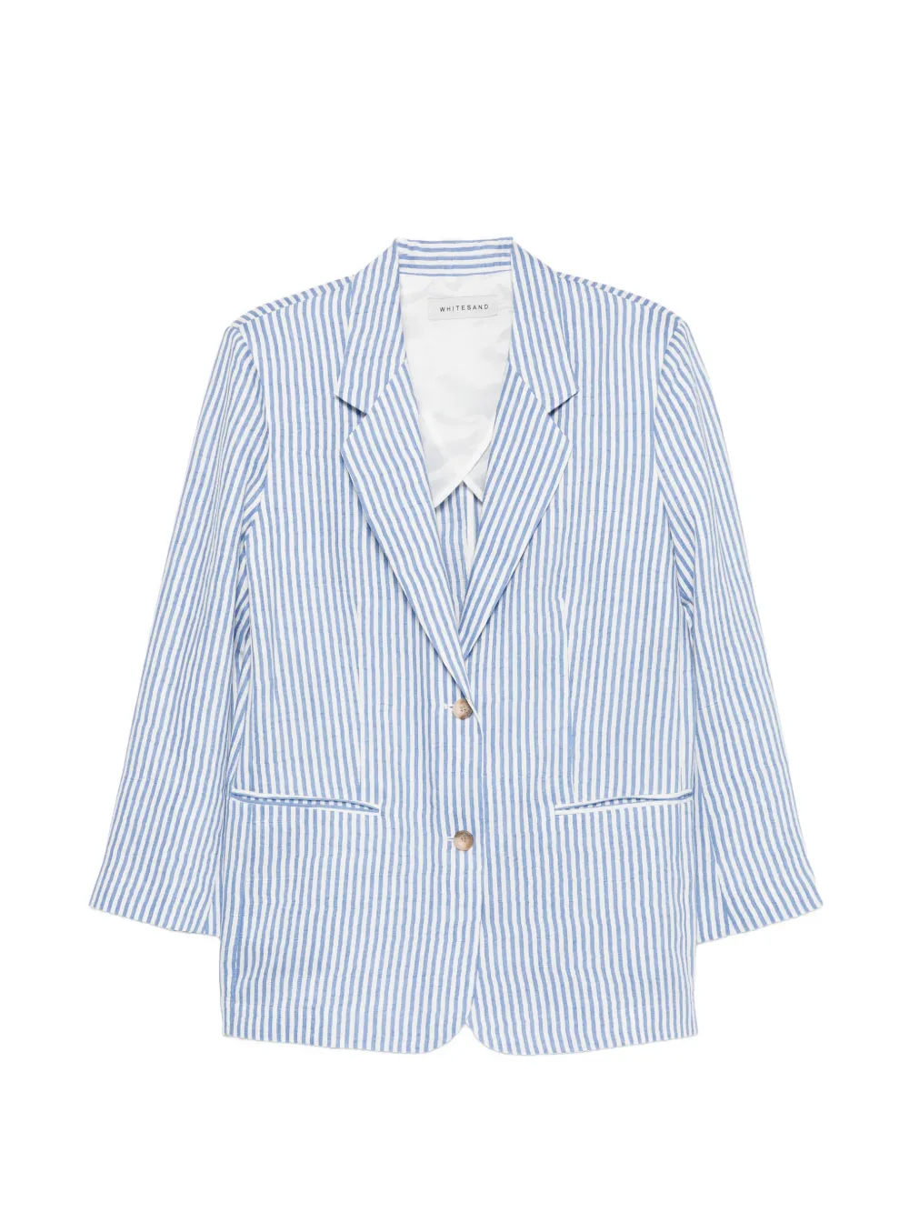 White Sand striped pocket jacket - Blau