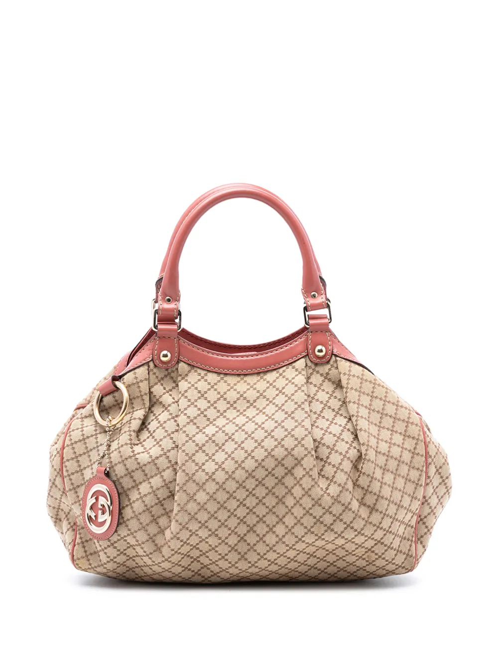 Gucci Pre-Owned 2000-2015 Medium Diamante Canvas Sukey tote bag - Brown
