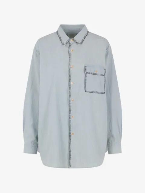 Kuro contrast-stitching shirt