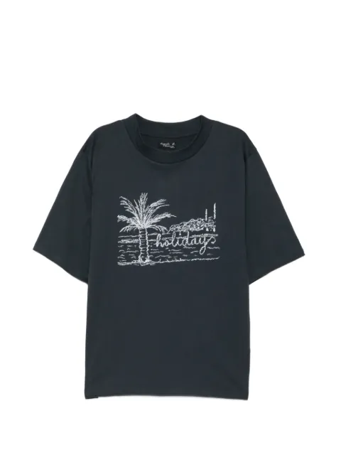 agnès b.  graphic-print round neck T-shirt