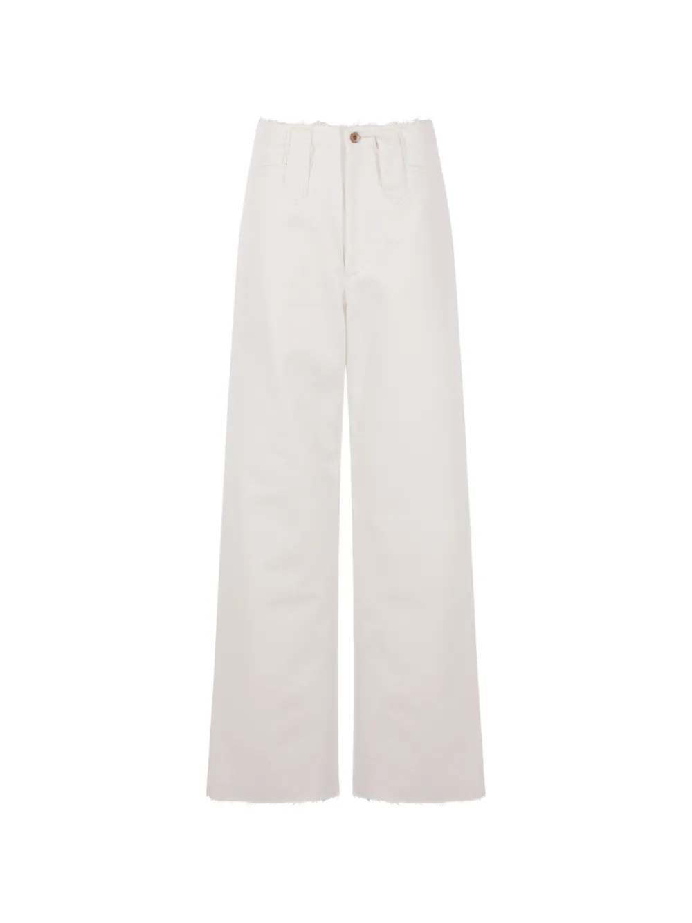 Kuro frayed straight jeans - Bianco