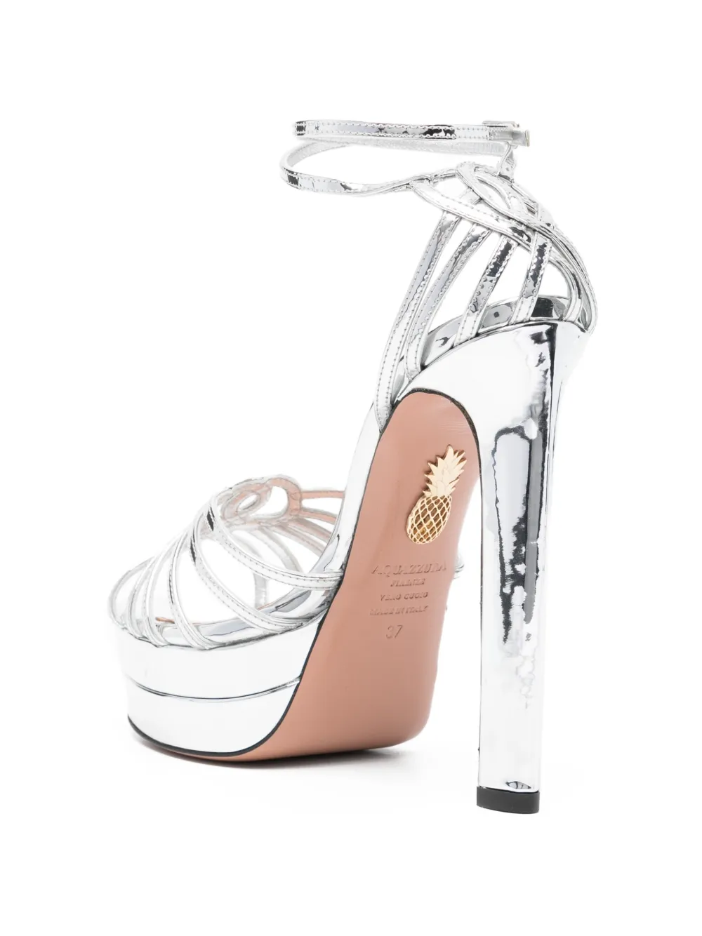 Aquazzura Sweetheart sandalen met plateauzool Zilver