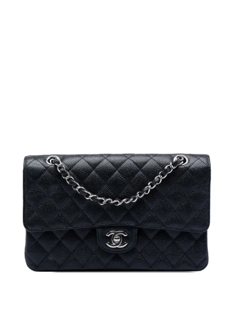 CHANEL Pre-Owned 2013-2014 Medium Classic Caviar Double Flap shoulder bag