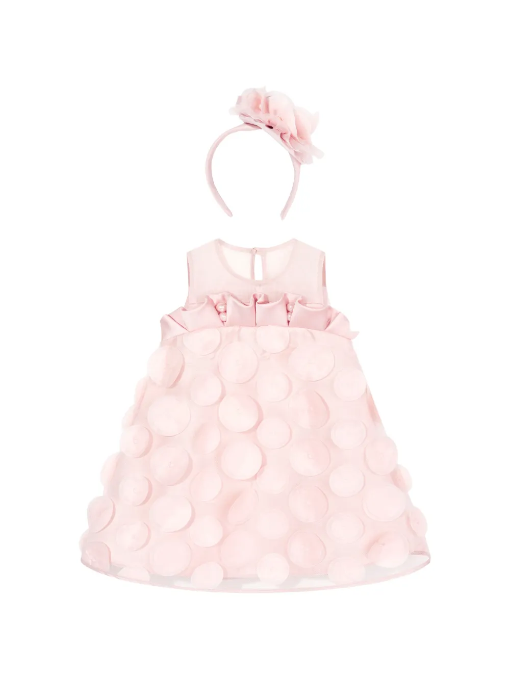 Dress & Fleur ruffled dress and headband set - Rosa