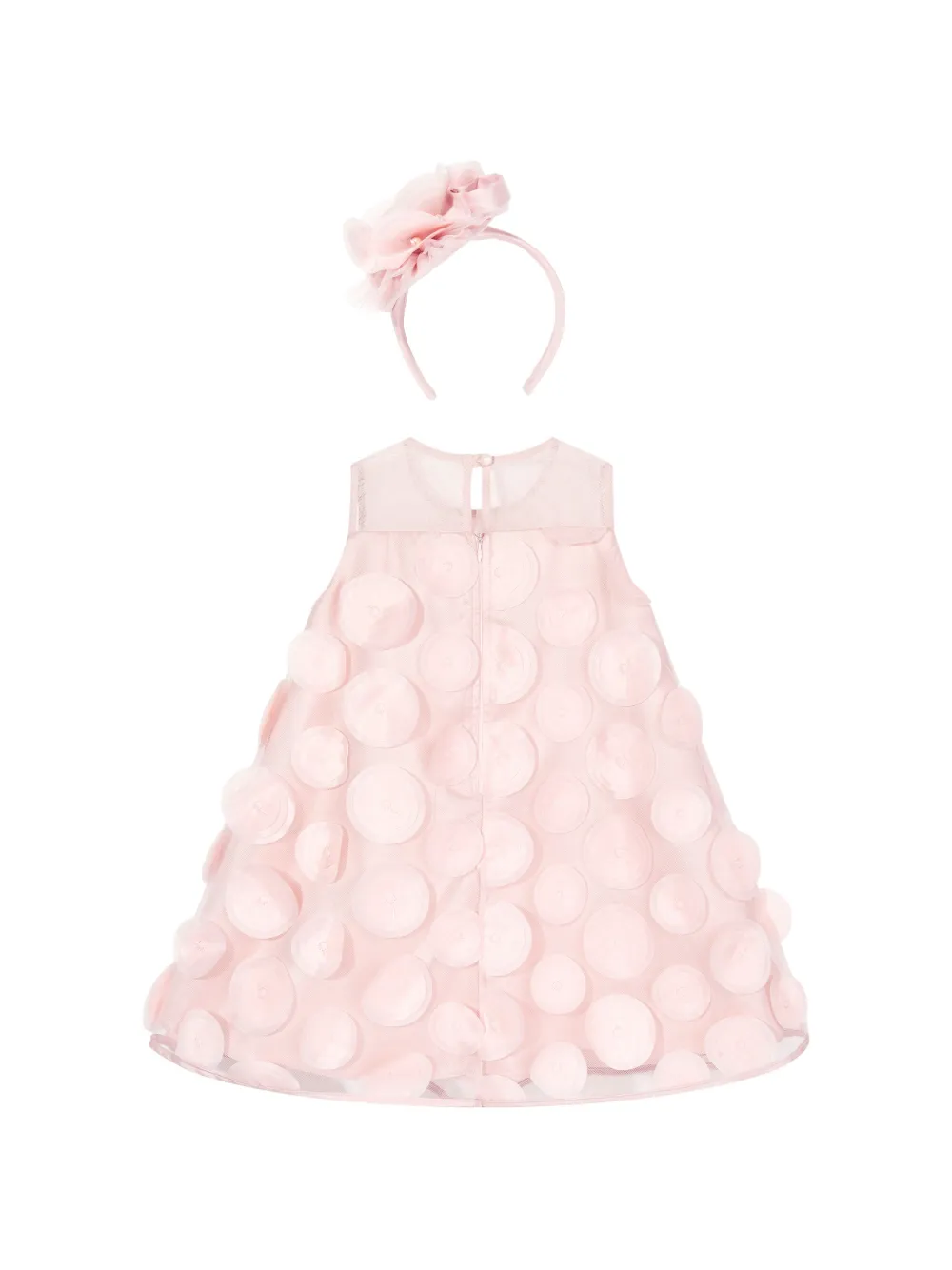 Dress & Fleur Haarband en jurk set met ruches Roze