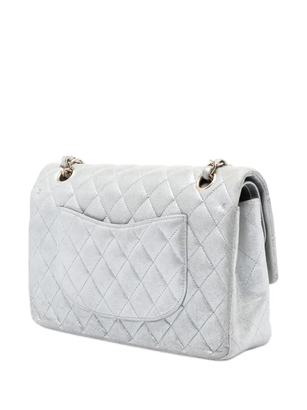 CHANEL Pre-Owned 2011 Medium Classic Metallic Lambskin Double Flap
