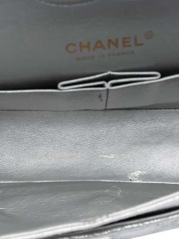 CHANEL Pre-Owned 2011 Medium Classic Metallic Lambskin Double Flap
