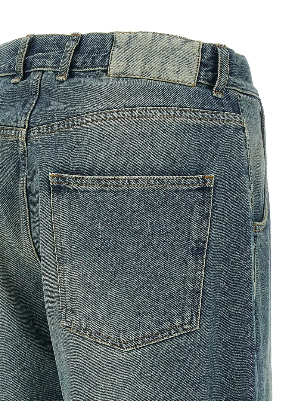 mfpen Jeans met contrasterend stiksel Blauw