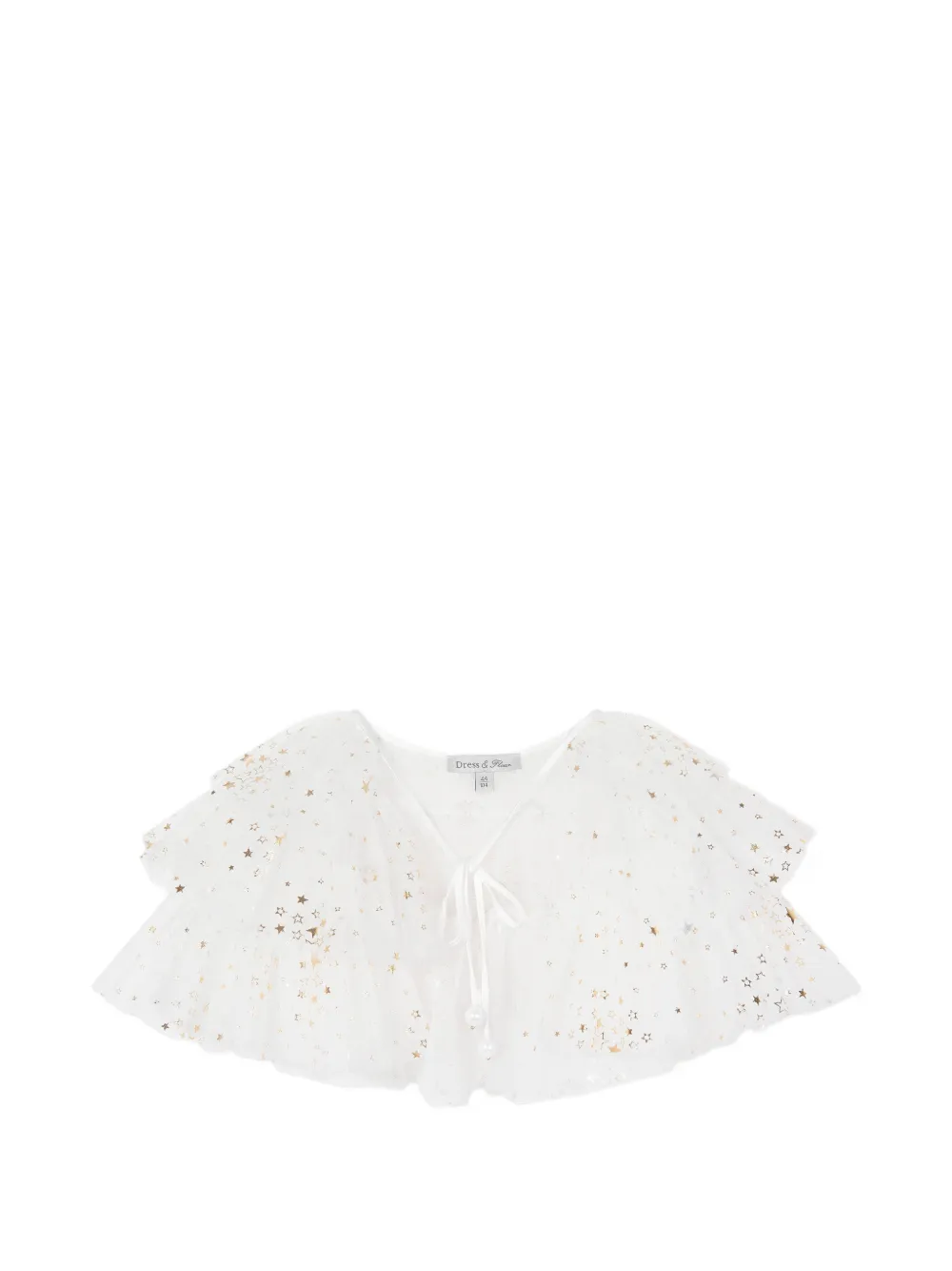 Dress & Fleur Gelaagde jurk met sterrrenprint Wit