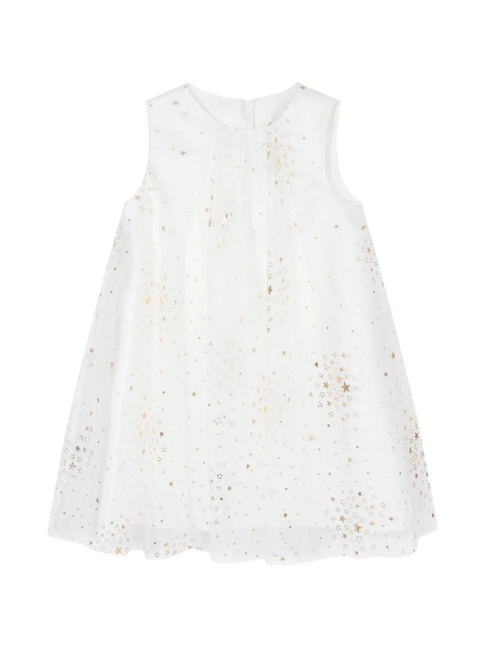 Dress & Fleur Gelaagde jurk met sterrrenprint Wit