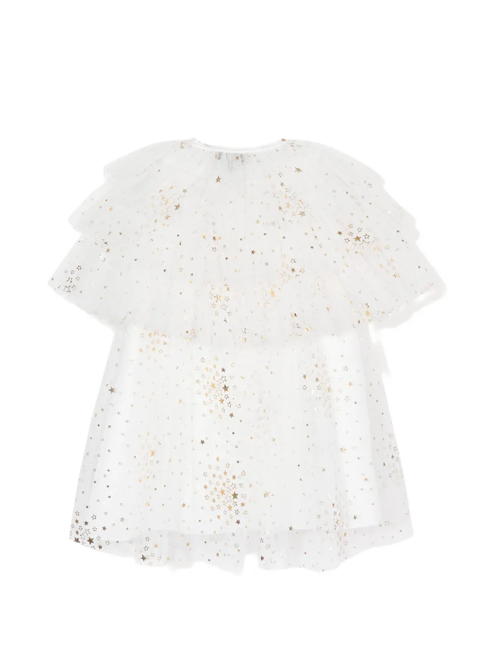 Dress & Fleur Gelaagde jurk met sterrrenprint Wit