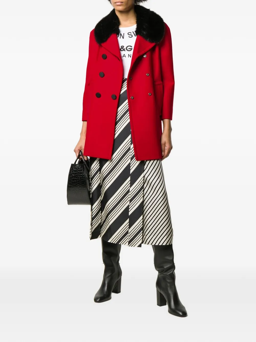 Dolce & Gabbana Pre-Owned double-breasted coat - Rosso