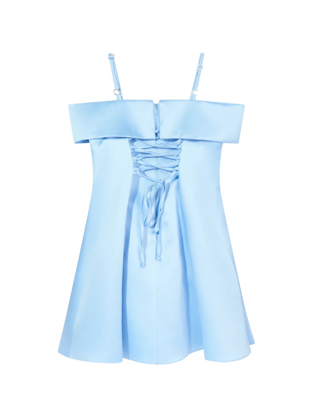 Dress & Fleur Off-shoulder mini-jurk met bloemenpatch Blauw