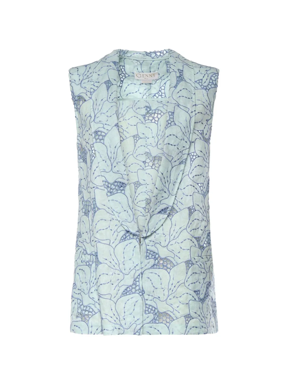 Genny linen gilet - Green