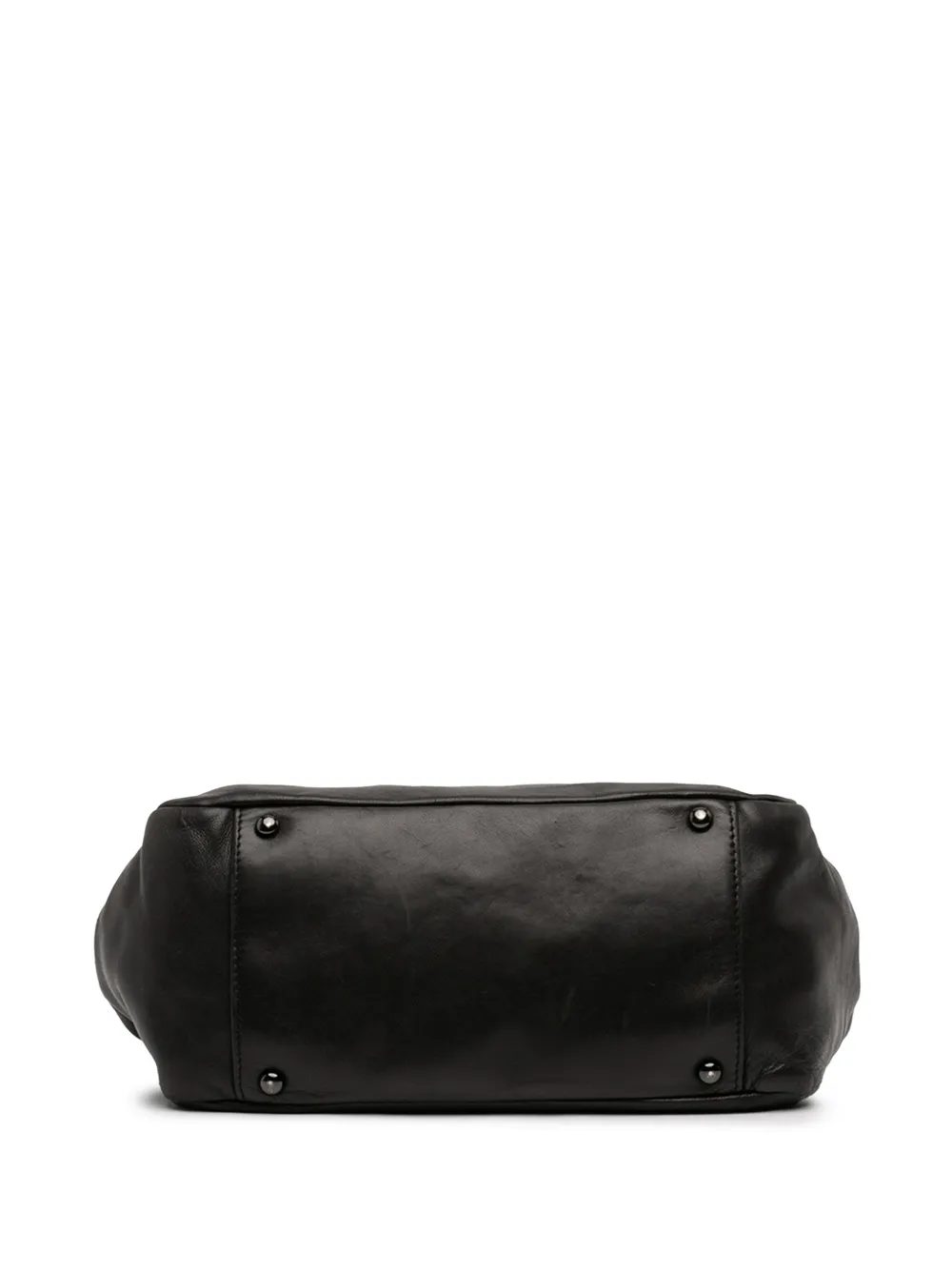 2008-2009 Lambskin Studded Cc Accordion Flap Shoulder Bag