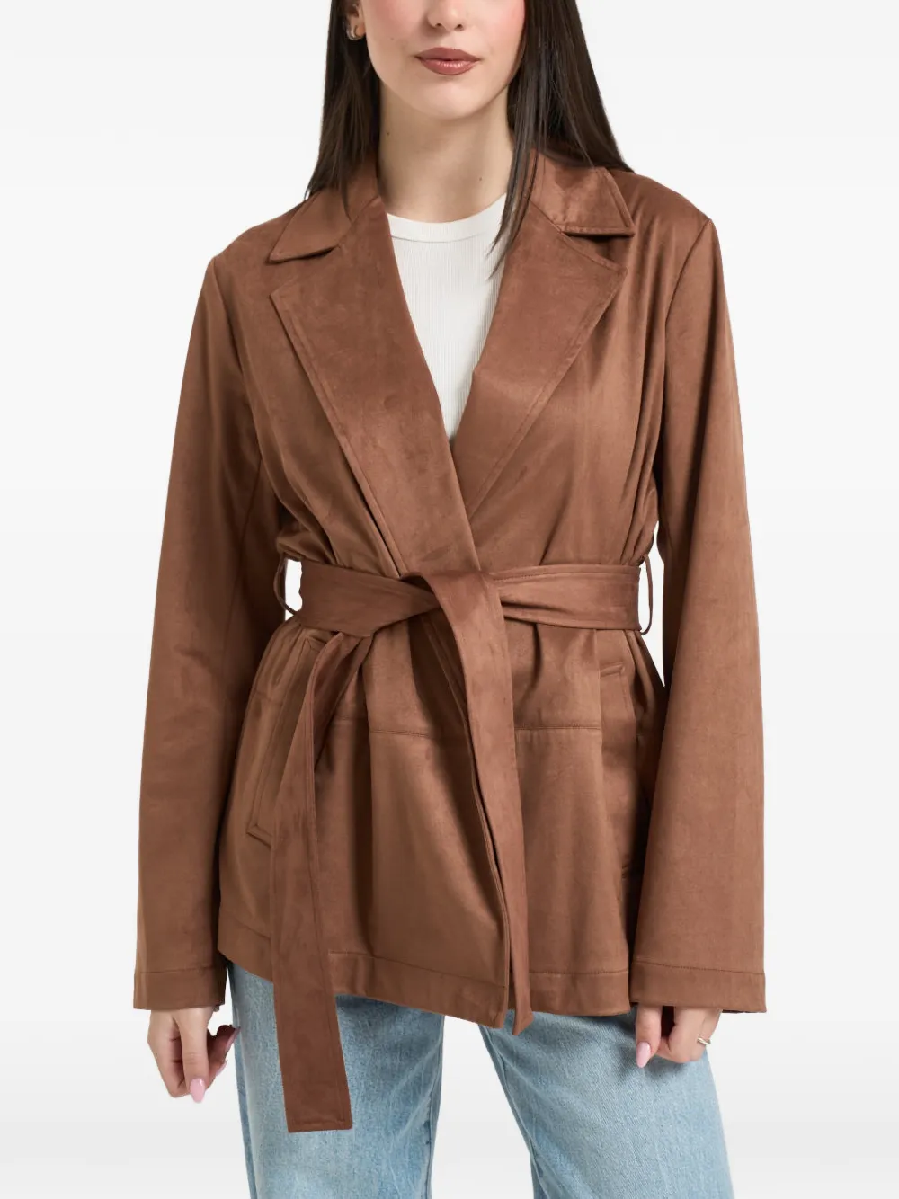 LIU JO belted jacket - Braun