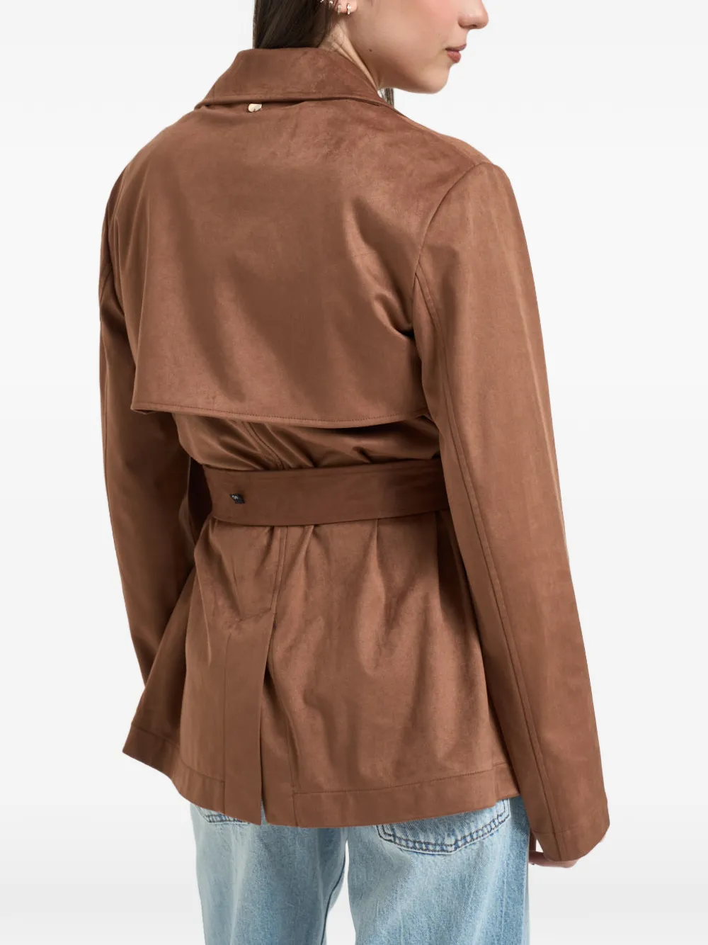  Liu Jo Belted Jacket - Brown 