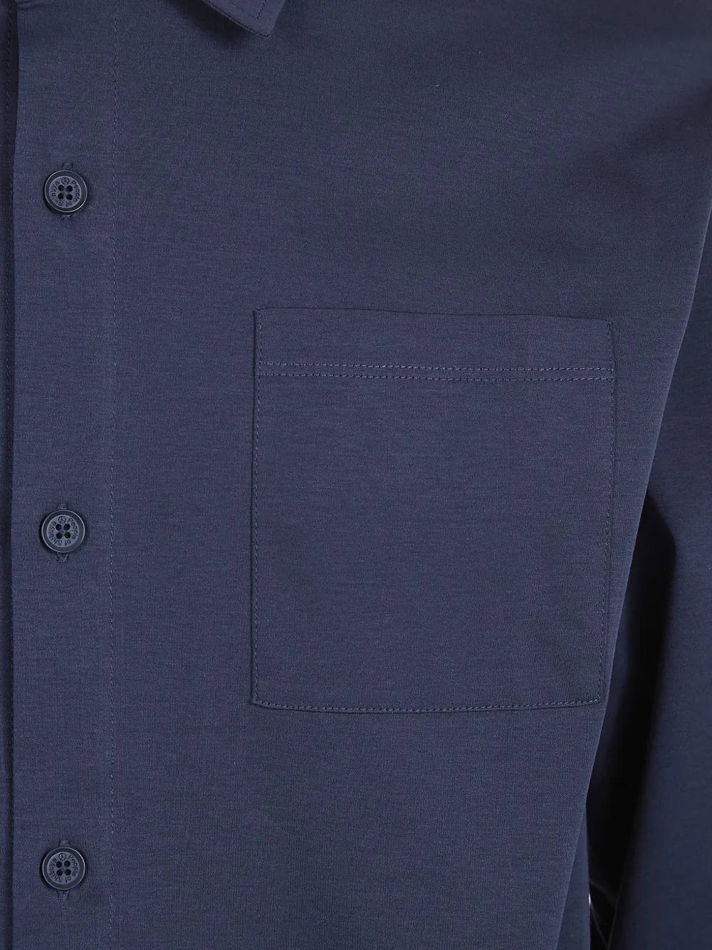 People Of Shibuya Overhemd met logo zak Blauw