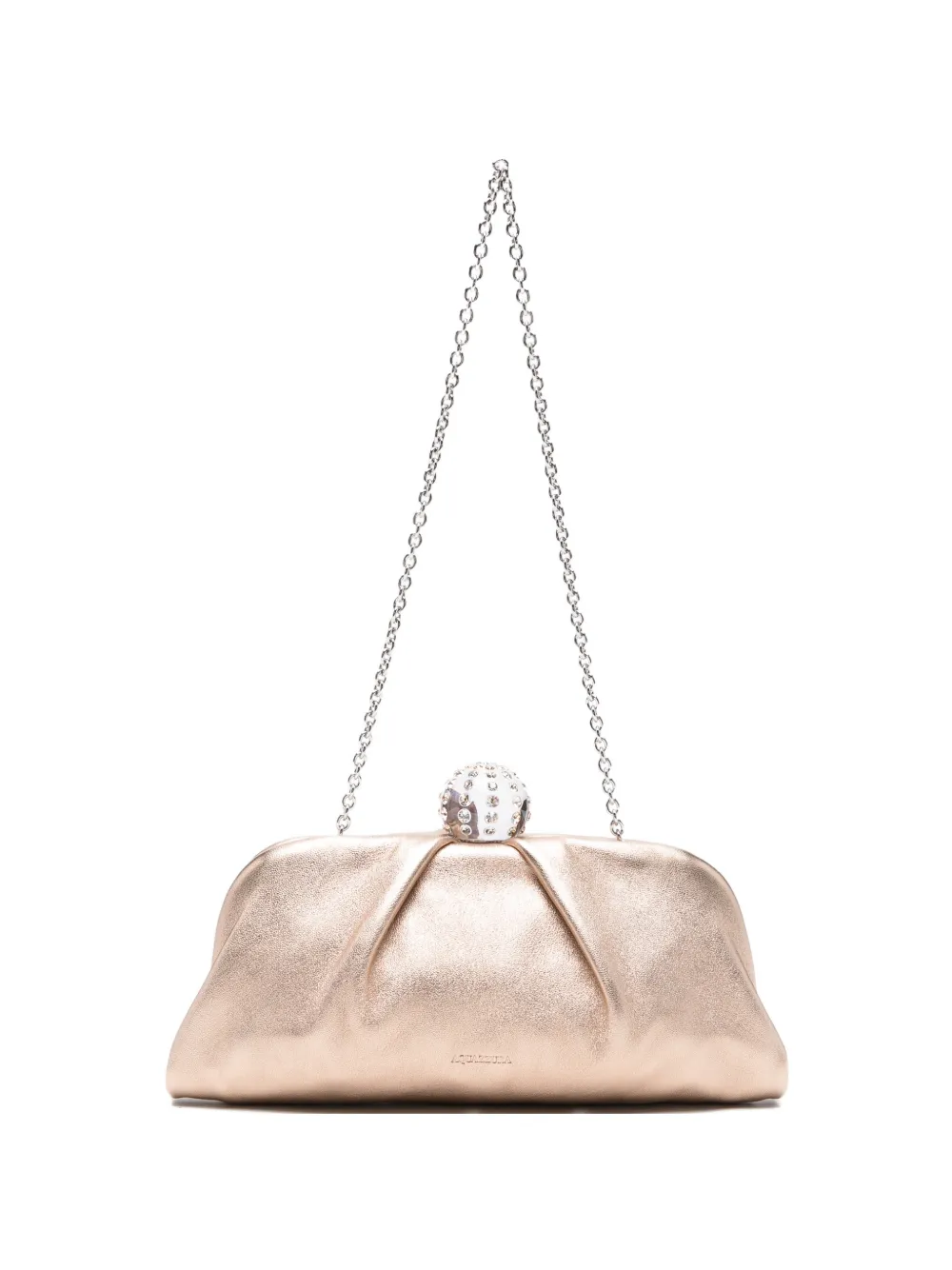 Aquazzura Tequila chain-strap clutch bag - Oro