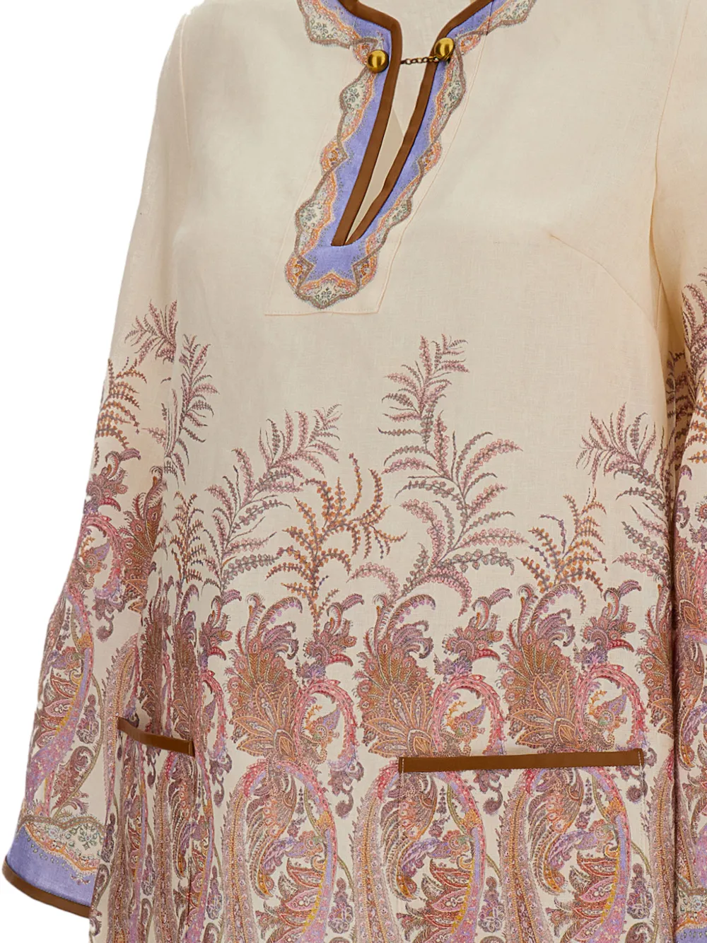 ZIMMERMANN Alchemy Tunic Dress in Neutrals, view 3