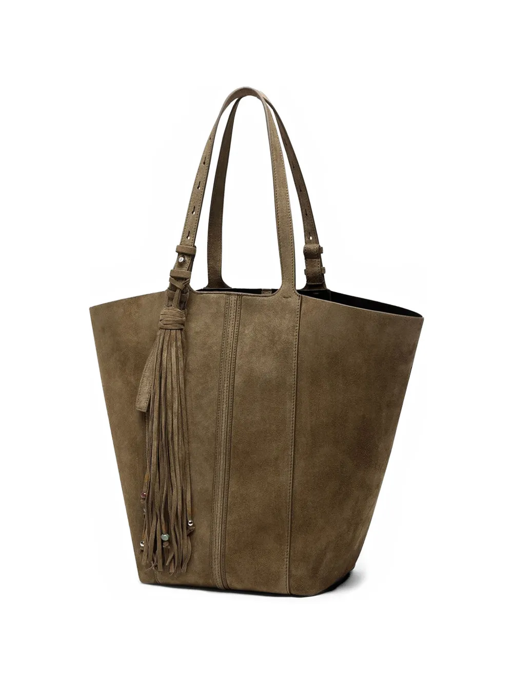 Golden Goose Schoudertas met franje Bruin
