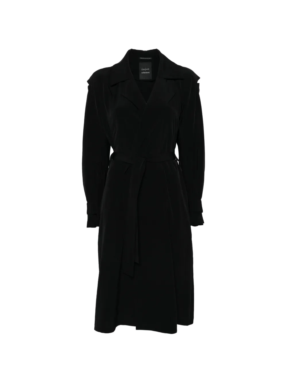 Yohji Yamamoto belted coat - Nero