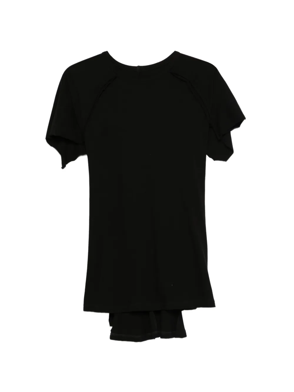 Yohji Yamamoto layered short-sleeve T-shirt - Nero