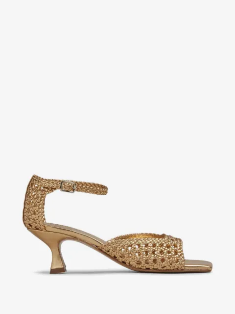 Souliers Martinez woven leather sandals