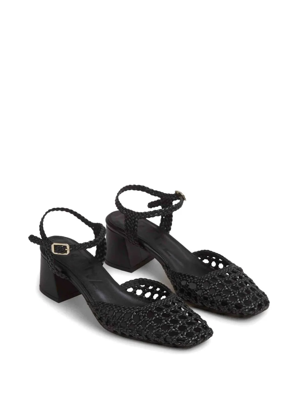 Souliers Martinez Leren pumps Zwart