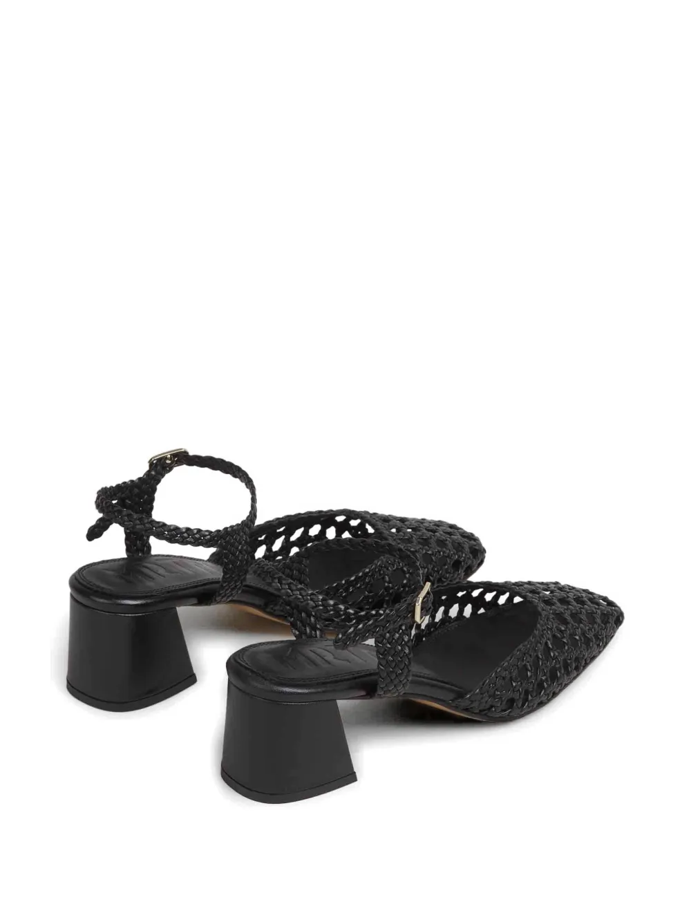 Souliers Martinez Leren pumps Zwart