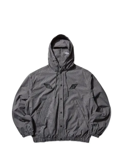 UMBRO gingham-pattern hooded shirt