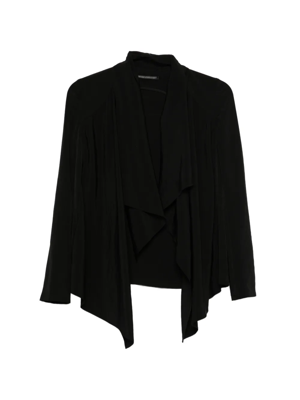 Yohji Yamamoto draped jacket - Nero