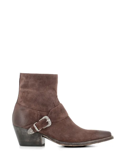 Sartore buckle suede boots