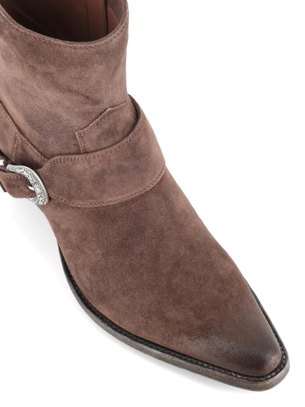 Sartore Suède laarzen met gesp Bruin