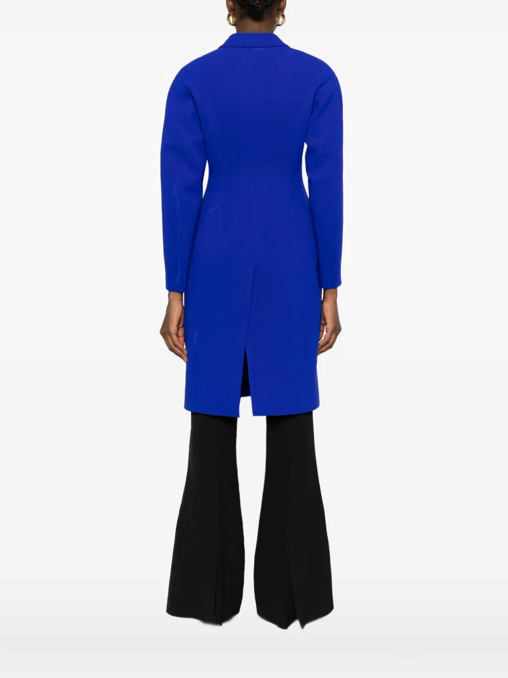 Jil Sander Button-up vilten jas Blauw