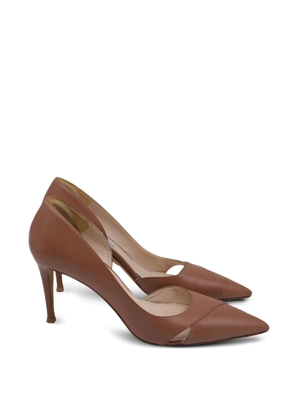Prada Pre-Owned d'Orsay pointed-toe pumps - Braun