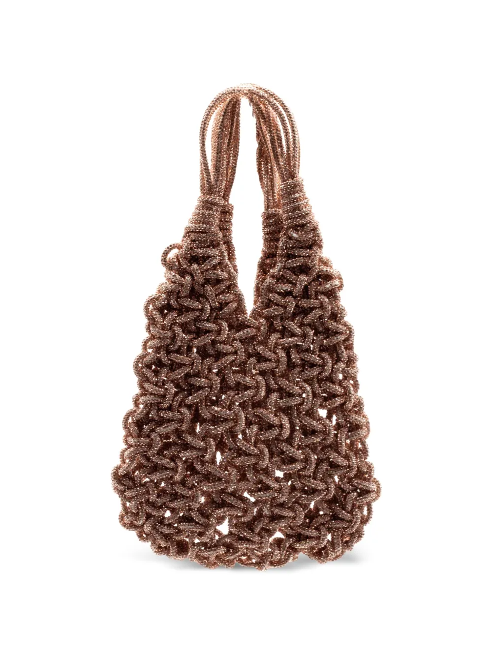 PHO FIRENZE woven mesh tote bag - Rosa