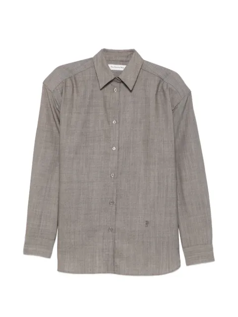 The Frankie Shop Oana padded-shoulder shirt
