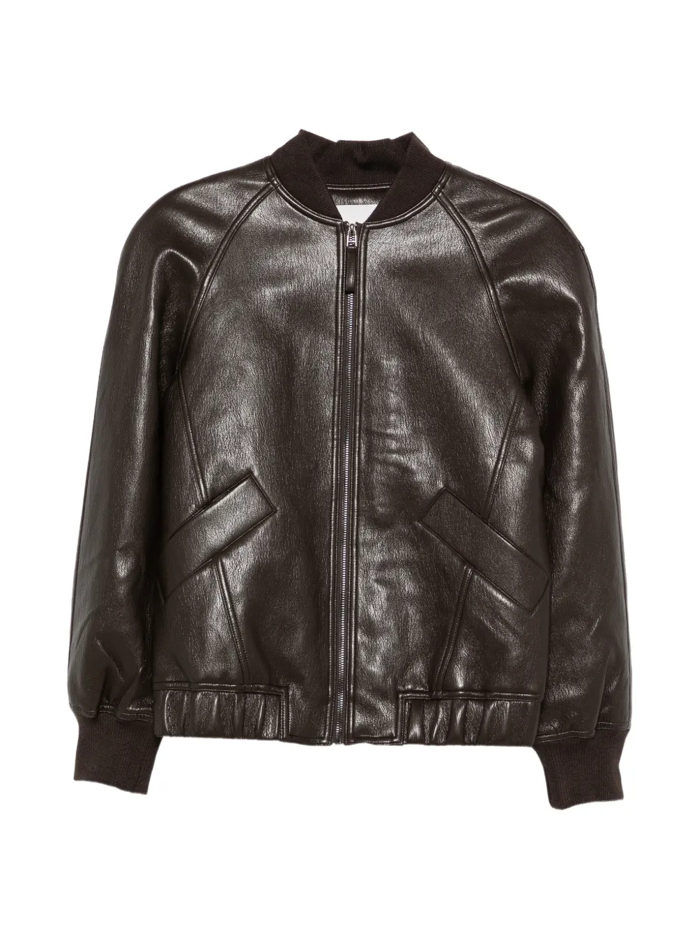 The Frankie Shop Alena faux-leather bomber jacket