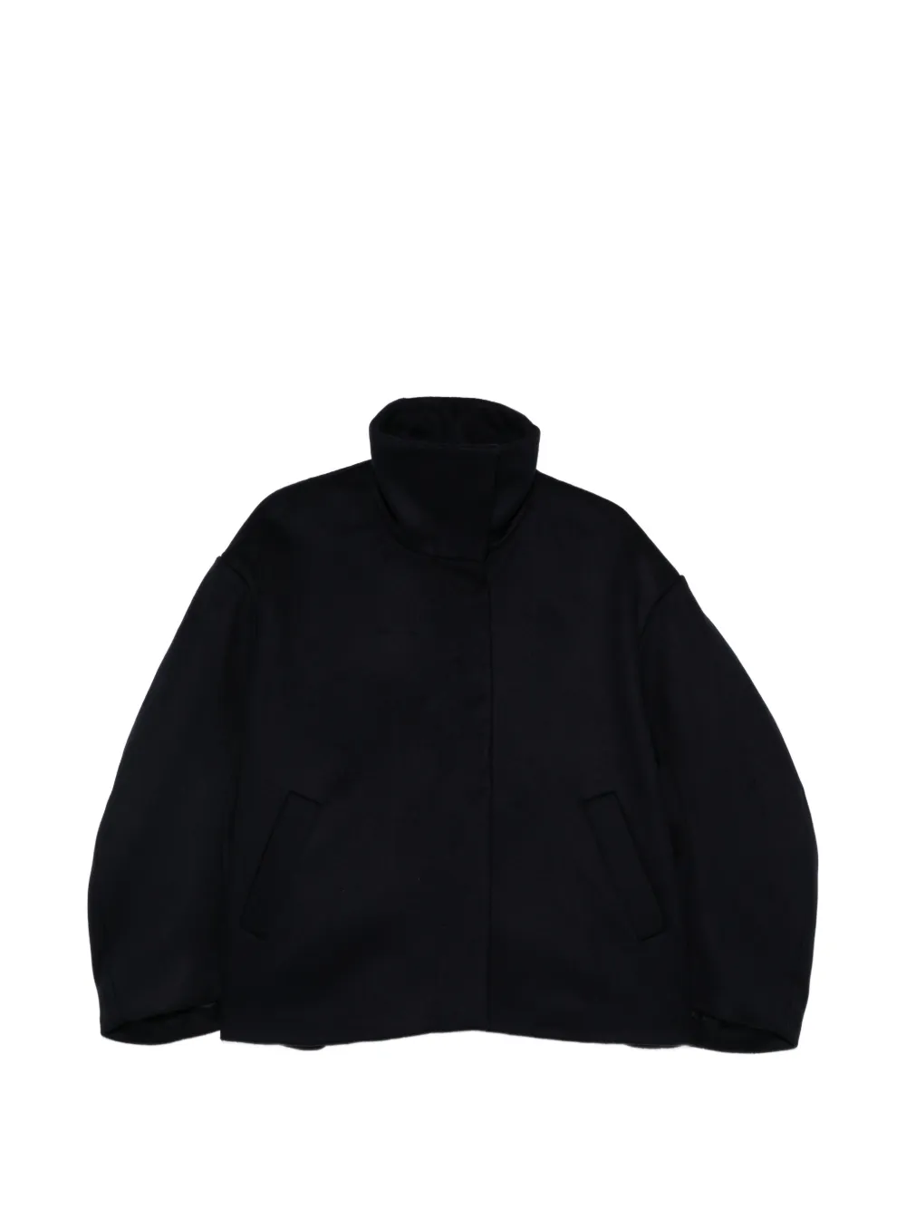 The Frankie Shop Onna wool short coat - navy - Bleu The Frankie Shop Onna wool short coat - navy - Bleu