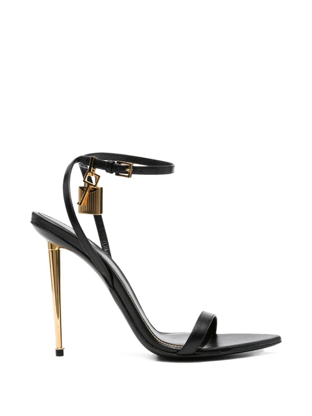 TOM FORD padlock-detail sandals Zwart