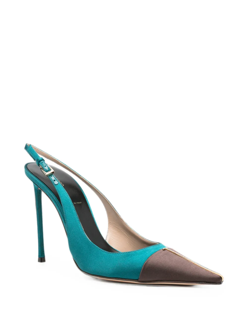 TOM FORD satin slingback pumps Groen