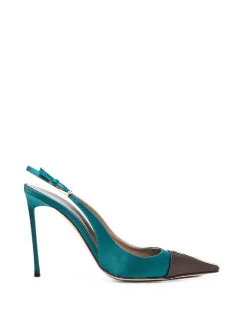 TOM FORD satin slingback pumps