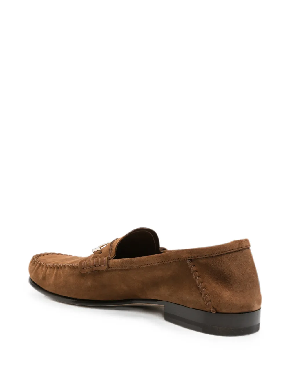 TOM FORD T-bar suede loafers Bruin