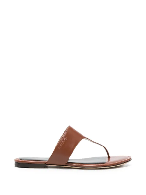 Tom Ford Lina Thong Sandals in Brown