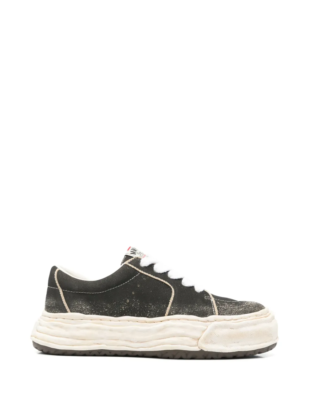 Maison MIHARA YASUHIRO Eric overdyed suede sneakers - Noir Maison MIHARA YASUHIRO Eric overdyed suede sneakers - Noir