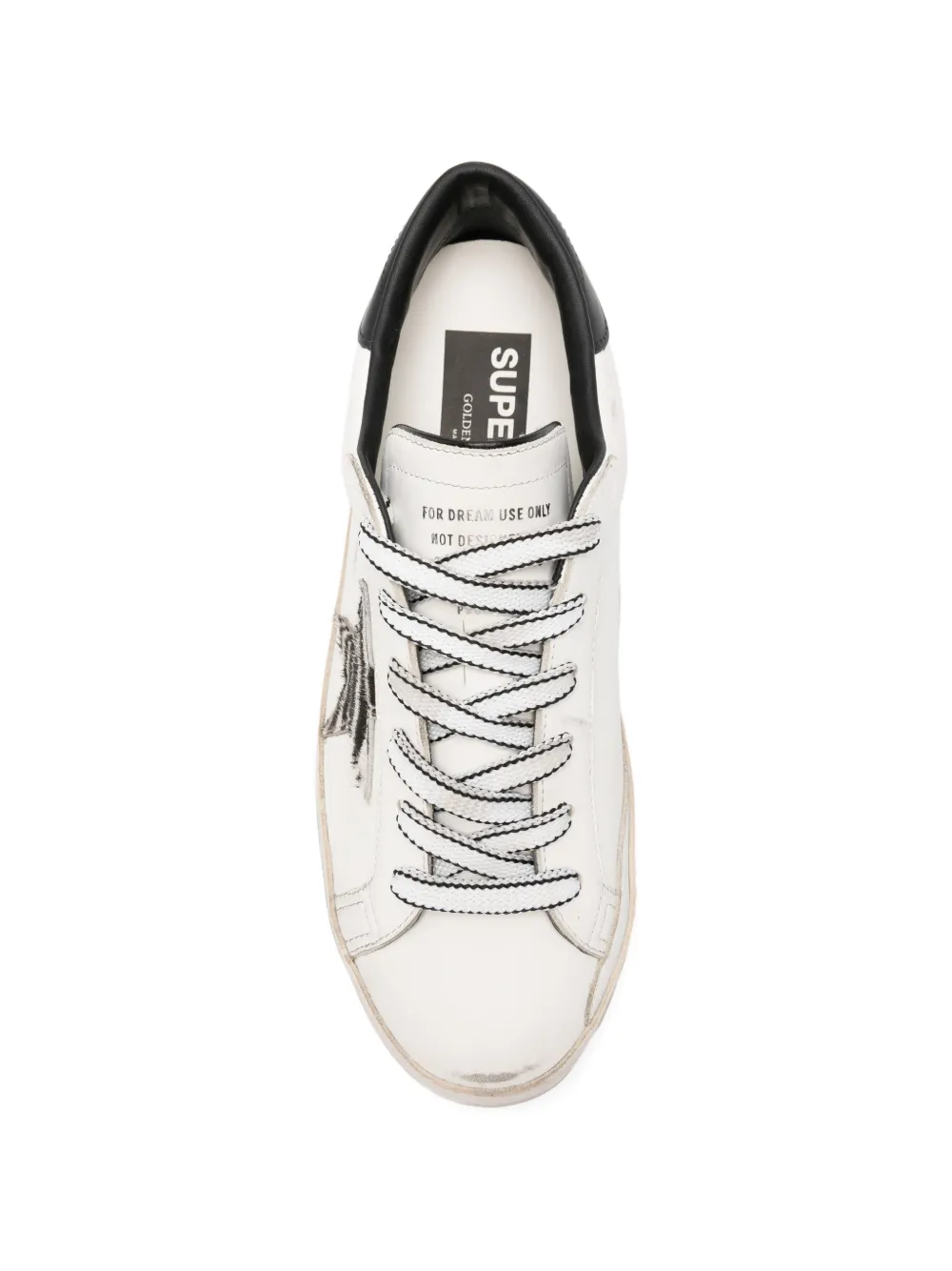 Golden Goose x Browns Superstar sneakers met zebraprint Wit