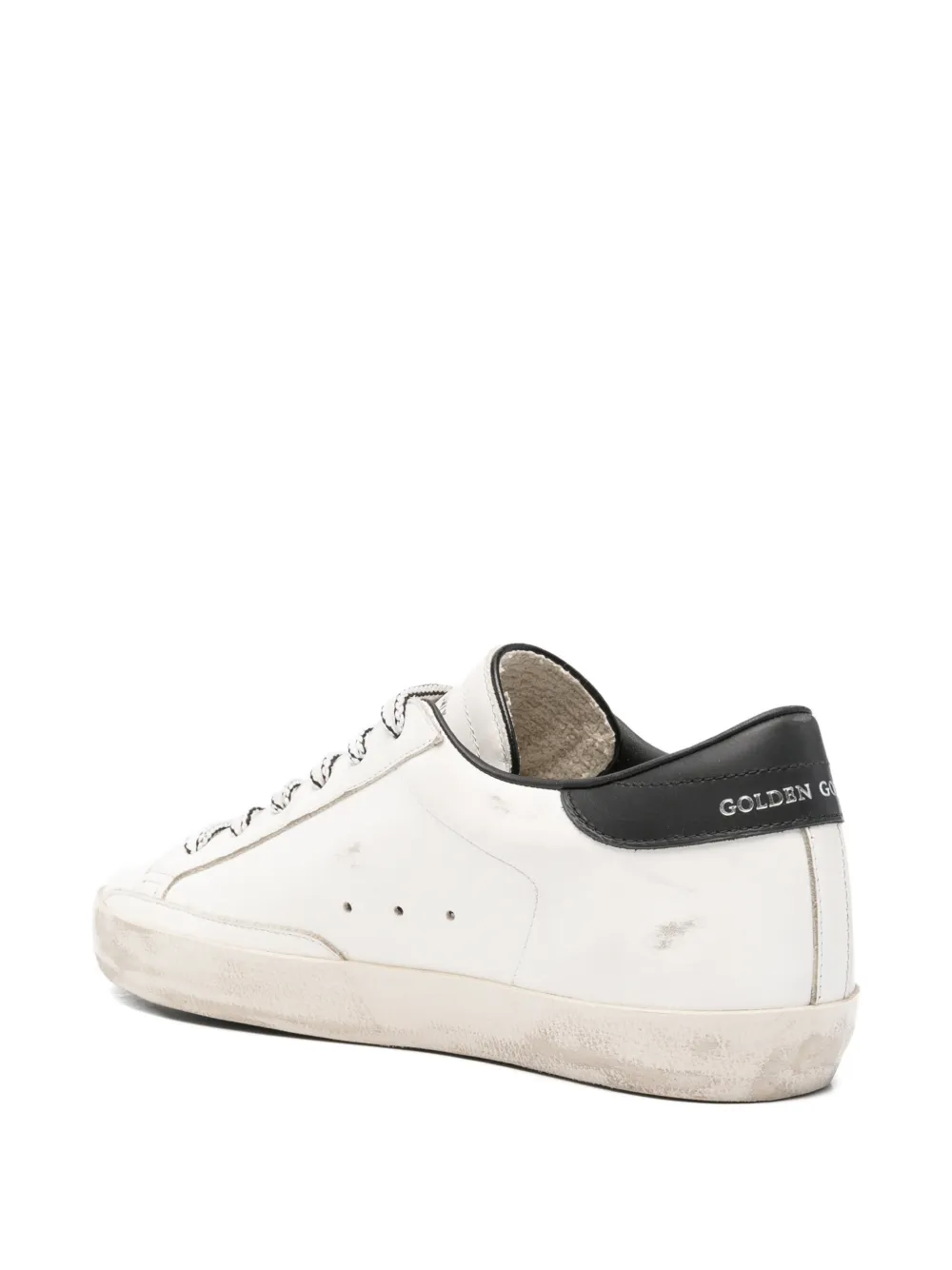 Golden Goose x Browns Superstar sneakers met zebraprint Wit