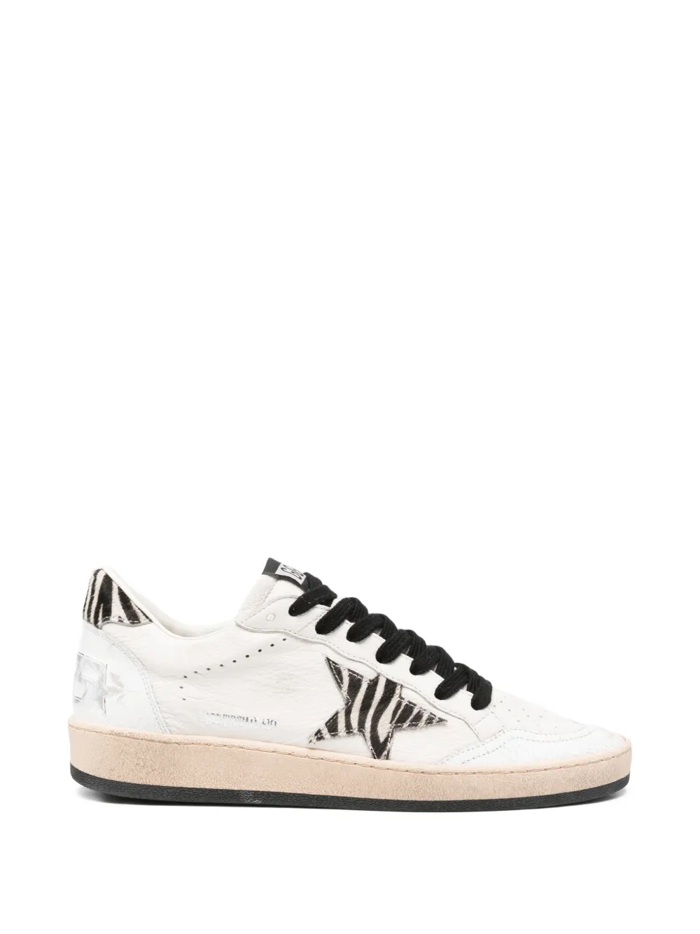 Golden Goose Ballstar Sneakers mit Zebraprint - Nude