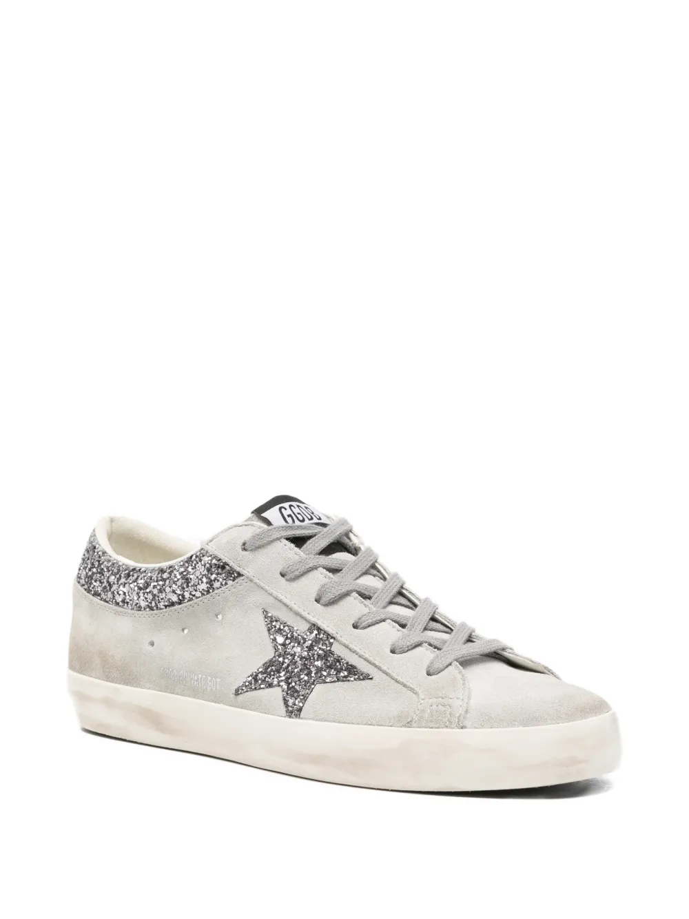 Golden Goose x Browns Superstar sneakers verfraaid met glitter Grijs